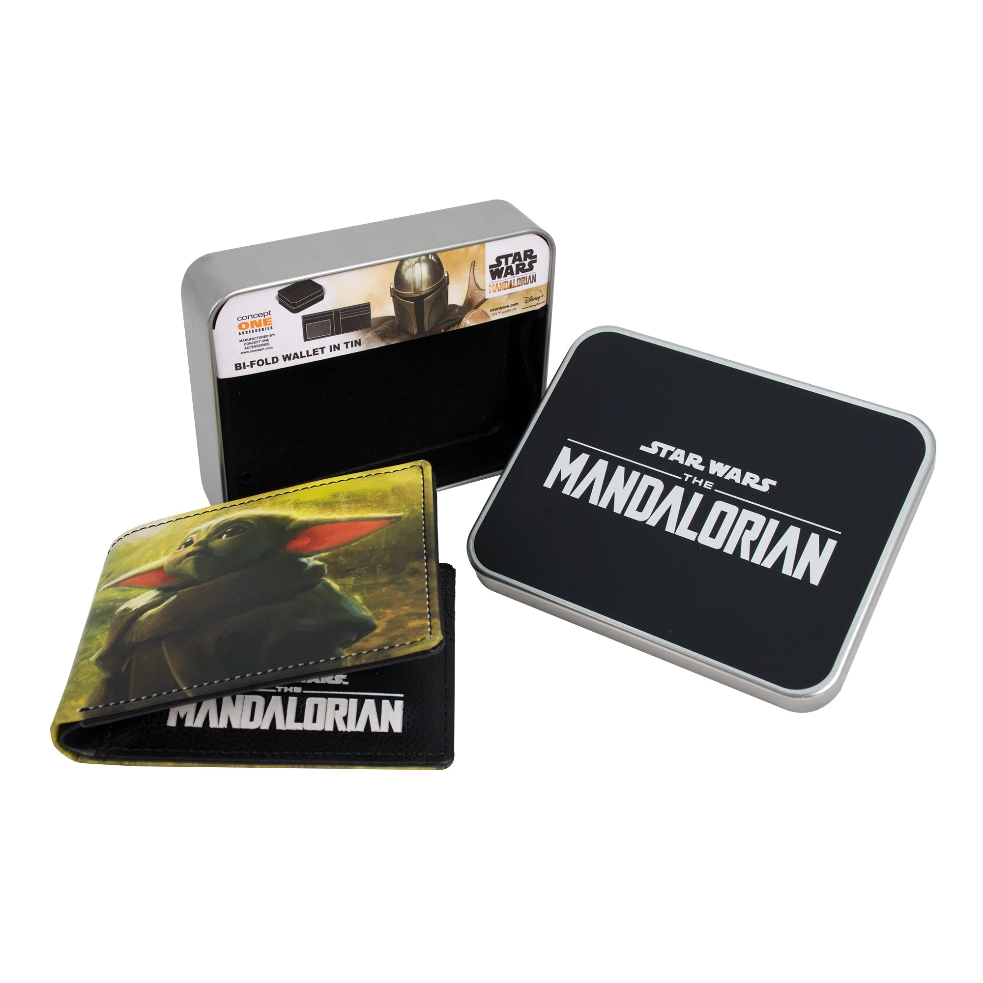 Star Wars The Mandalorian Grogu Wallet with Tin Case
