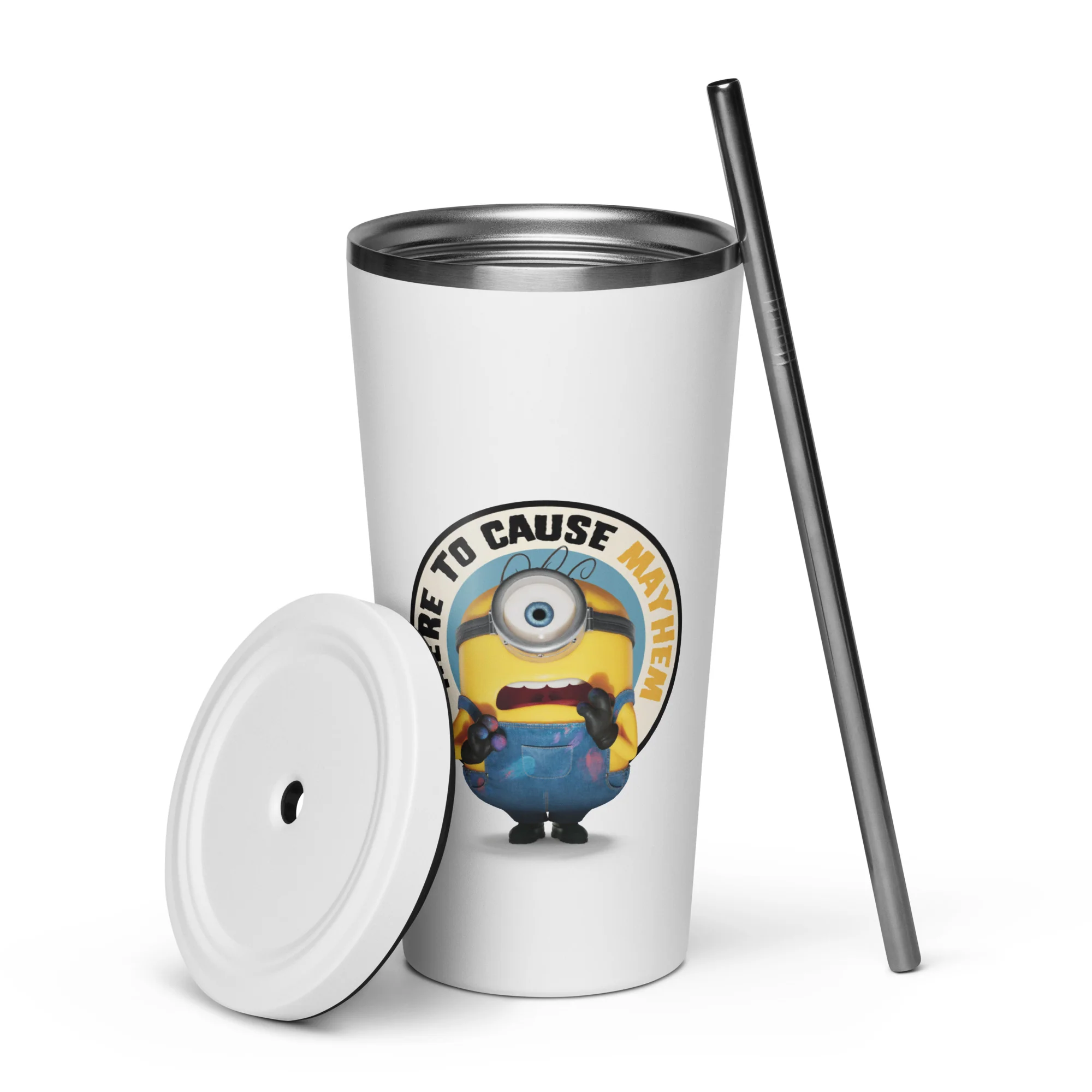 Minions & Monsters Personalized Tumbler Here to Cause Mayhem - Image 3