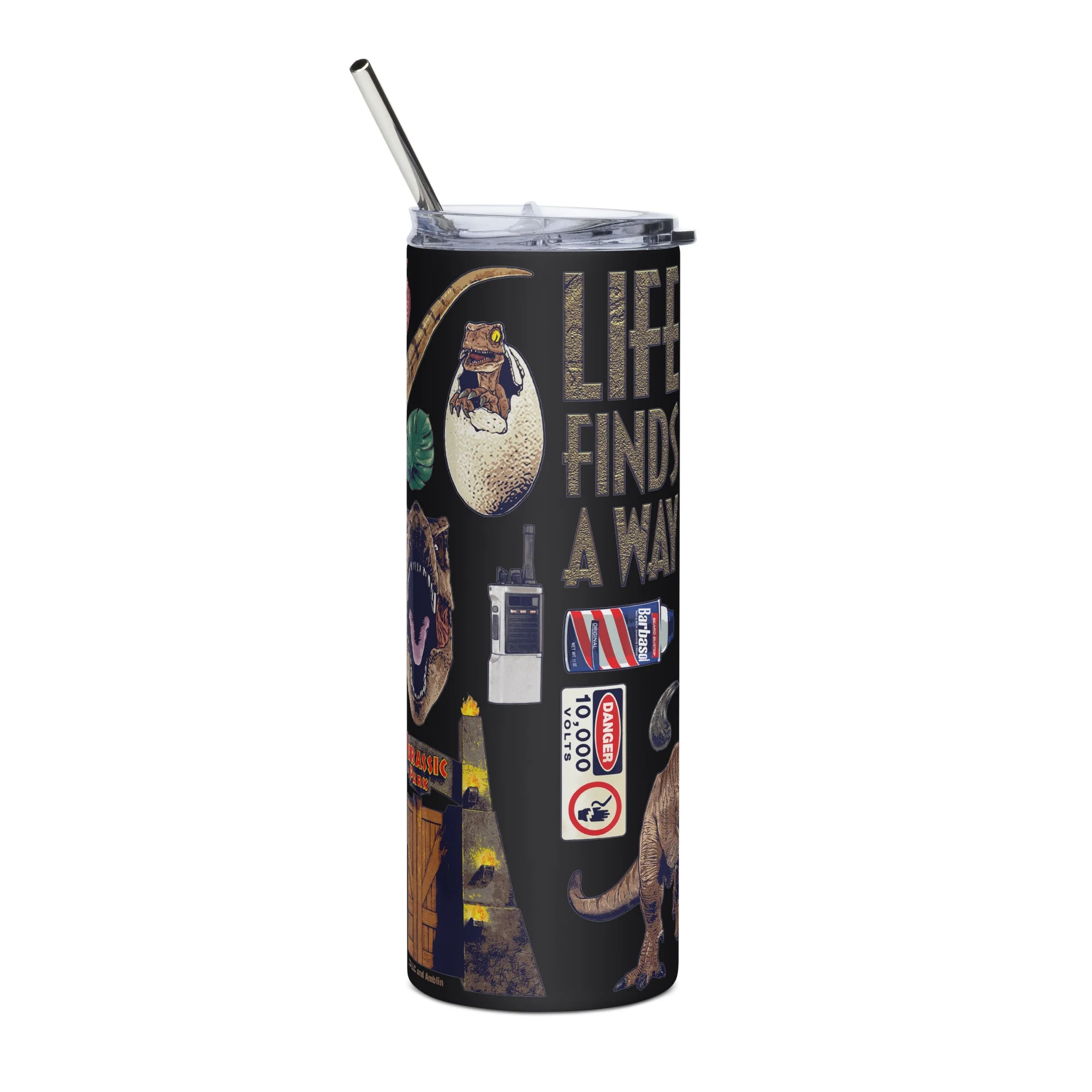 Jurassic Park Icon Collage Tumbler - Image 2