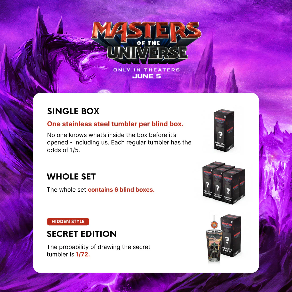 Masters of the Universe 2026 Movie Blind Box Water Bottle - Image 6