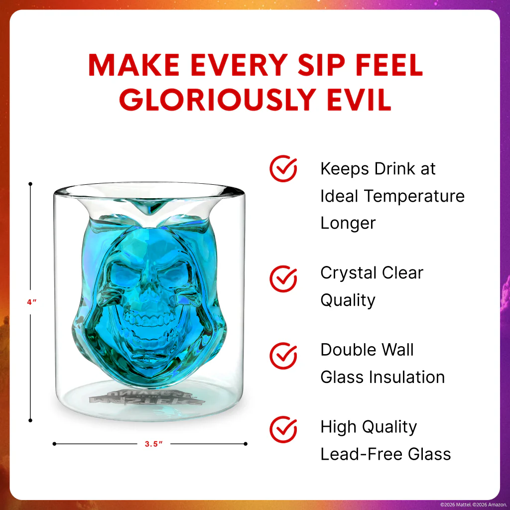 Masters of the Universe Skeletor Drinking Glasses Set of 2 - Image 5