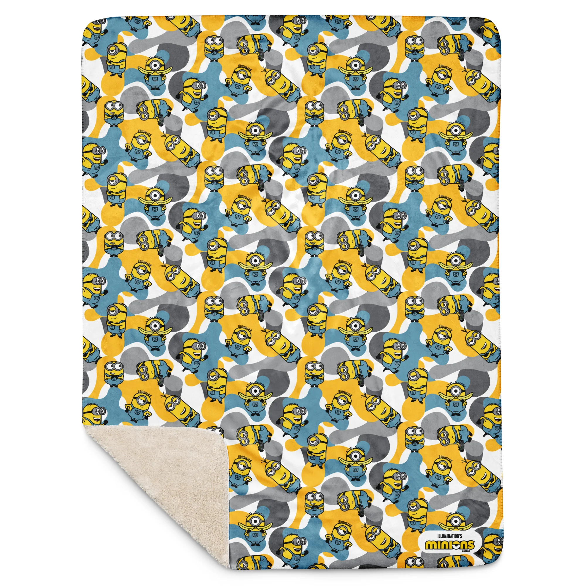 Minions Sherpa Blanket Camo - Image 2