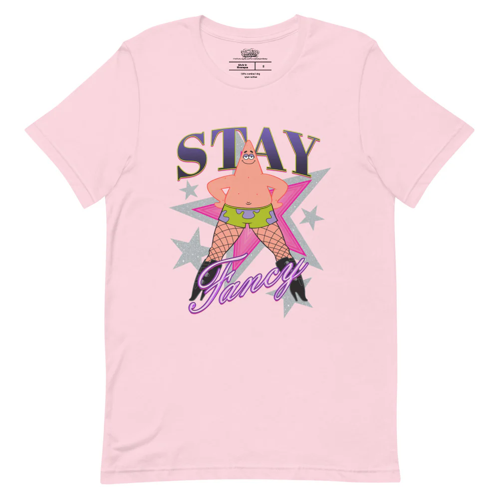 SpongeBob SquarePants Patrick Fishnets Stay Fancy T-Shirt