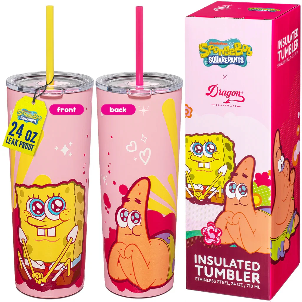 SpongeBob SquarePants Pink Movie Artwork Tumbler