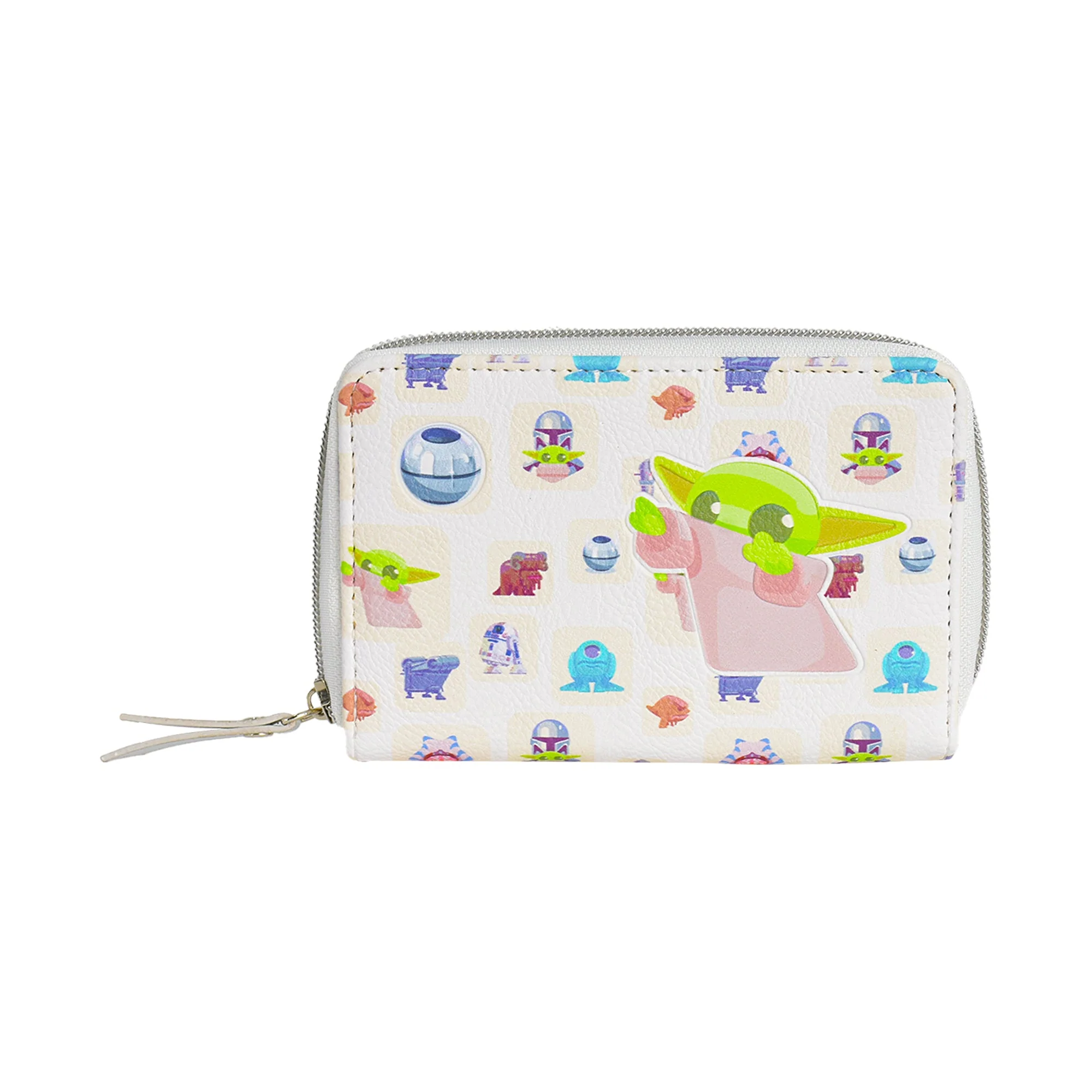 Star Wars Grogu Handle Ball Pattern Zip Around Wallet - Image 2