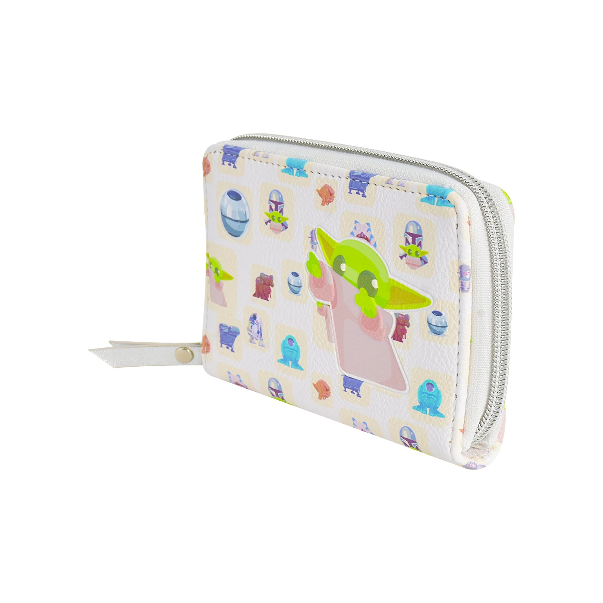 Star Wars Grogu Handle Ball Pattern Zip Around Wallet - Image 4