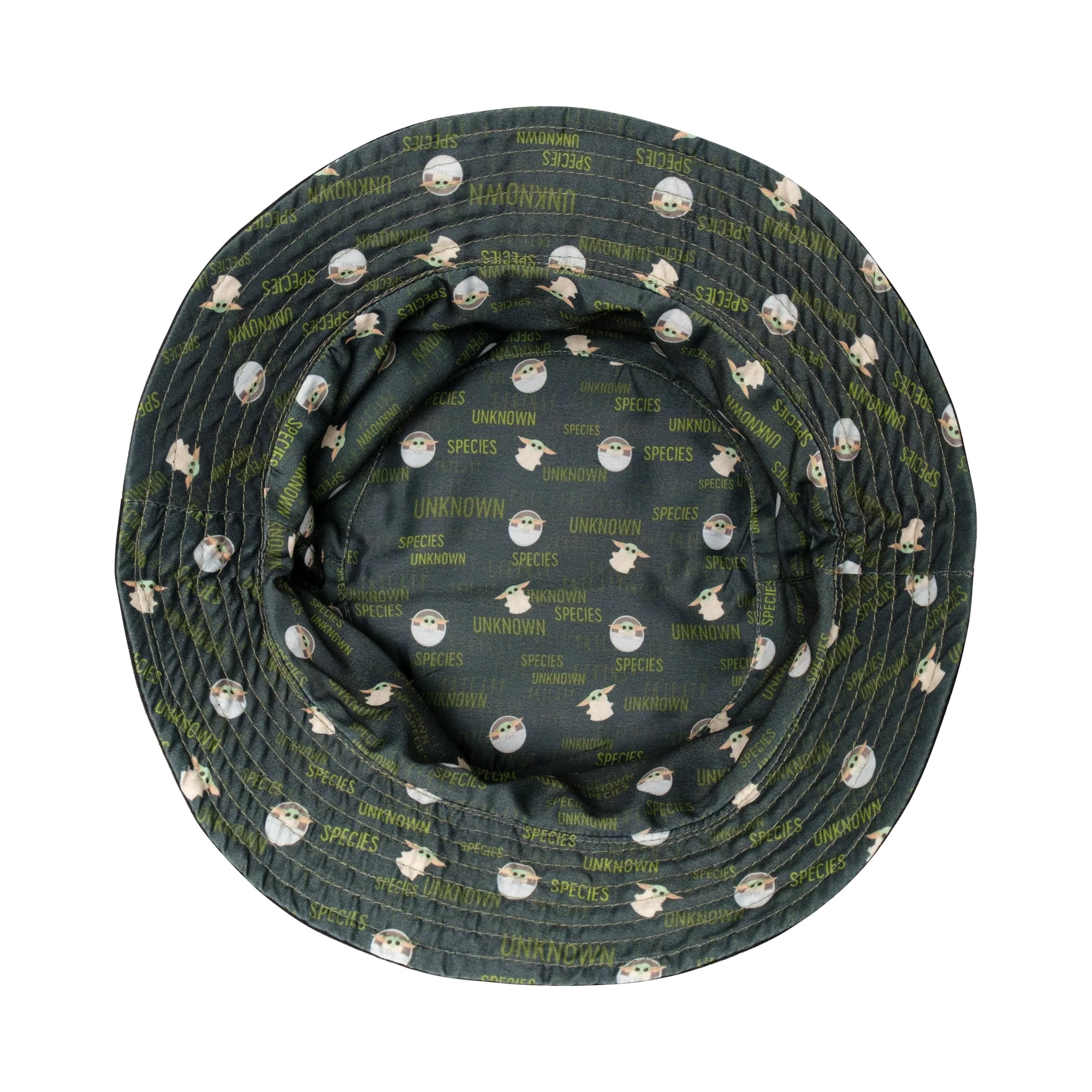 Star Wars Grogu Green Corduroy Reversible Bucket Hat - Image 5