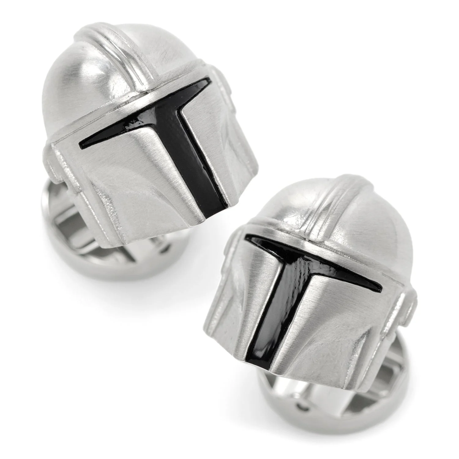 Star Wars Mandalorian 3D Helmet Stainless Steel Cufflinks