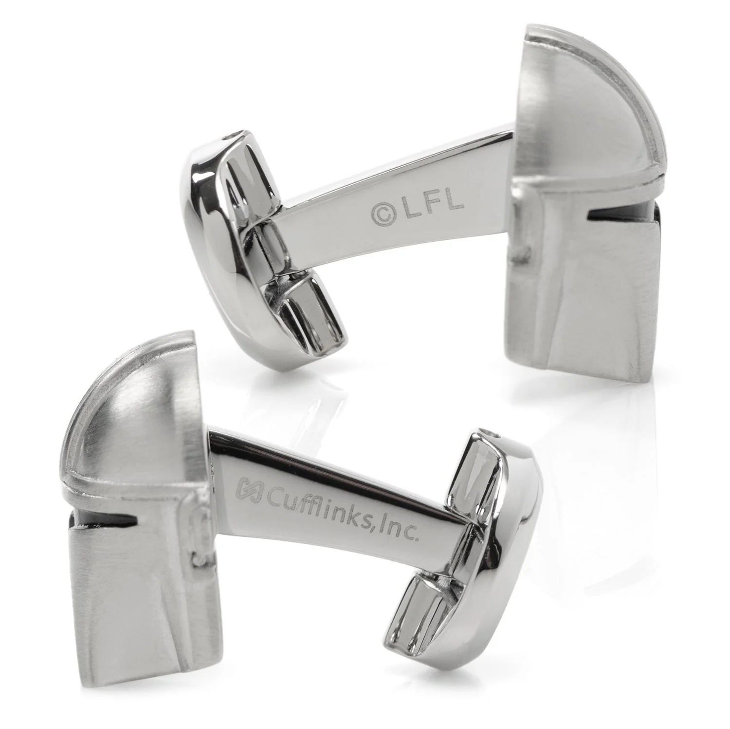 Star Wars Mandalorian 3D Helmet Stainless Steel Cufflinks - Image 4