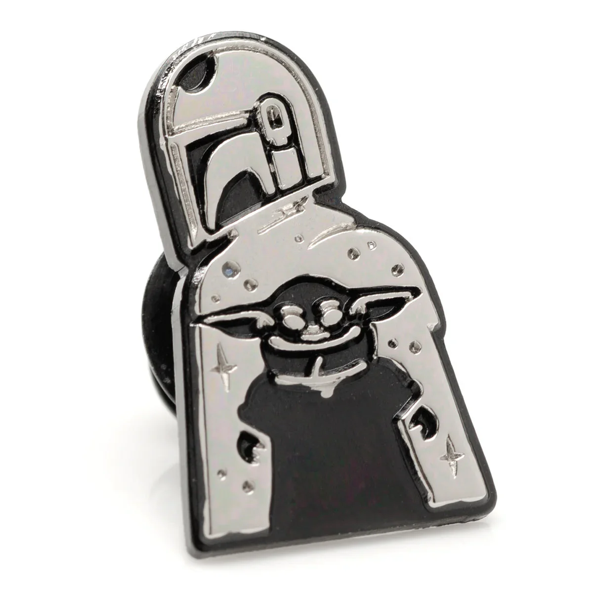 Star Wars Mandalorian and Grogu Gray Dress Socks and Lapel Pin Gift Set - Image 4