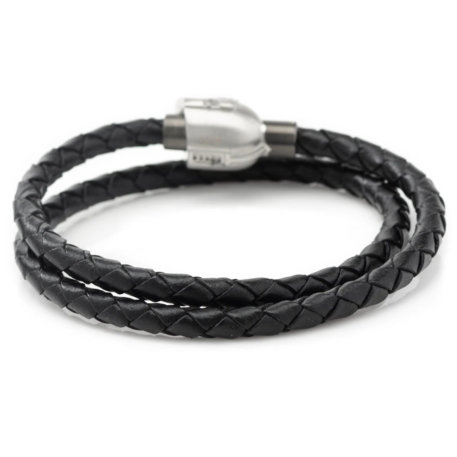 Star Wars Mandalorian Double Wrap Leather Bracelet - Image 2