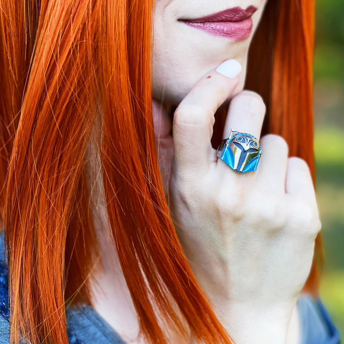 Star Wars x RockLove Bo-Katan Helmet Ring - Image 5