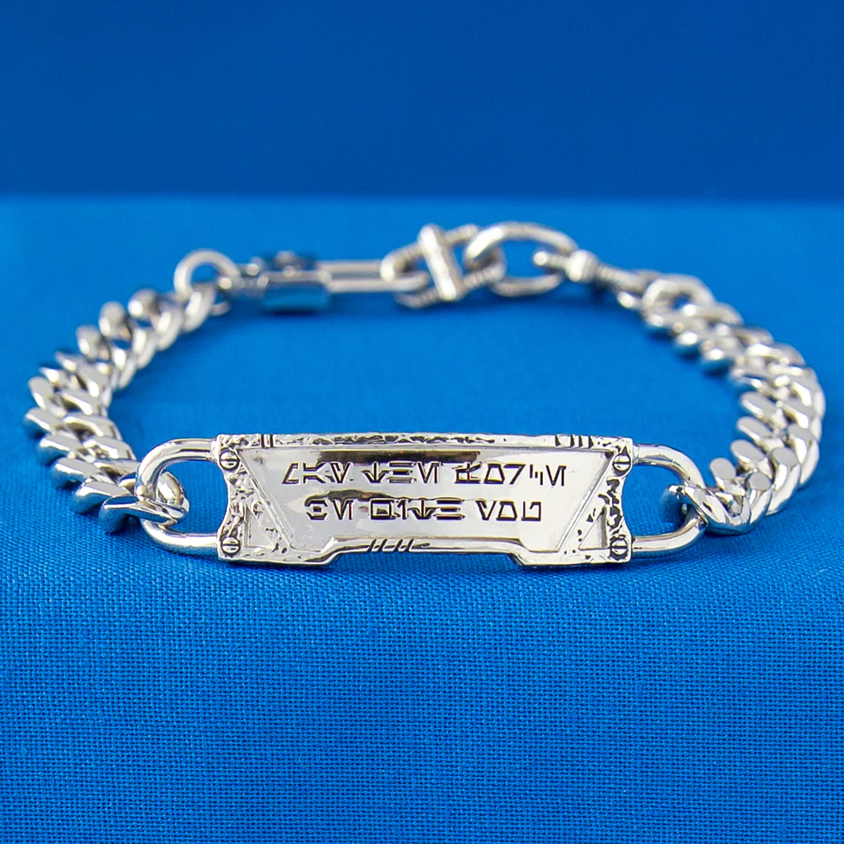 Star Wars x RockLove May the Force Aurebesh ID Bracelet - Image 4
