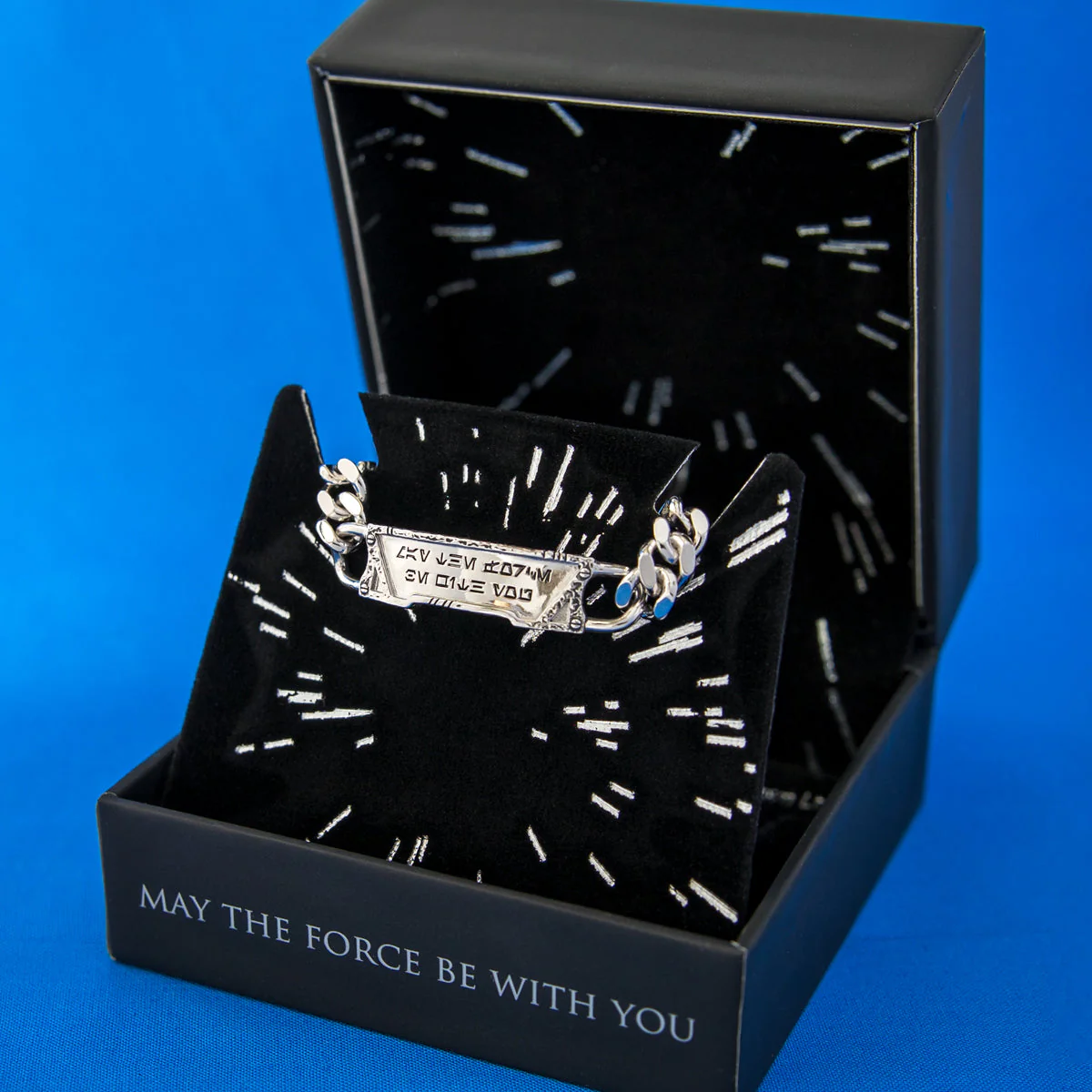 Star Wars x RockLove May the Force Aurebesh ID Bracelet - Image 7