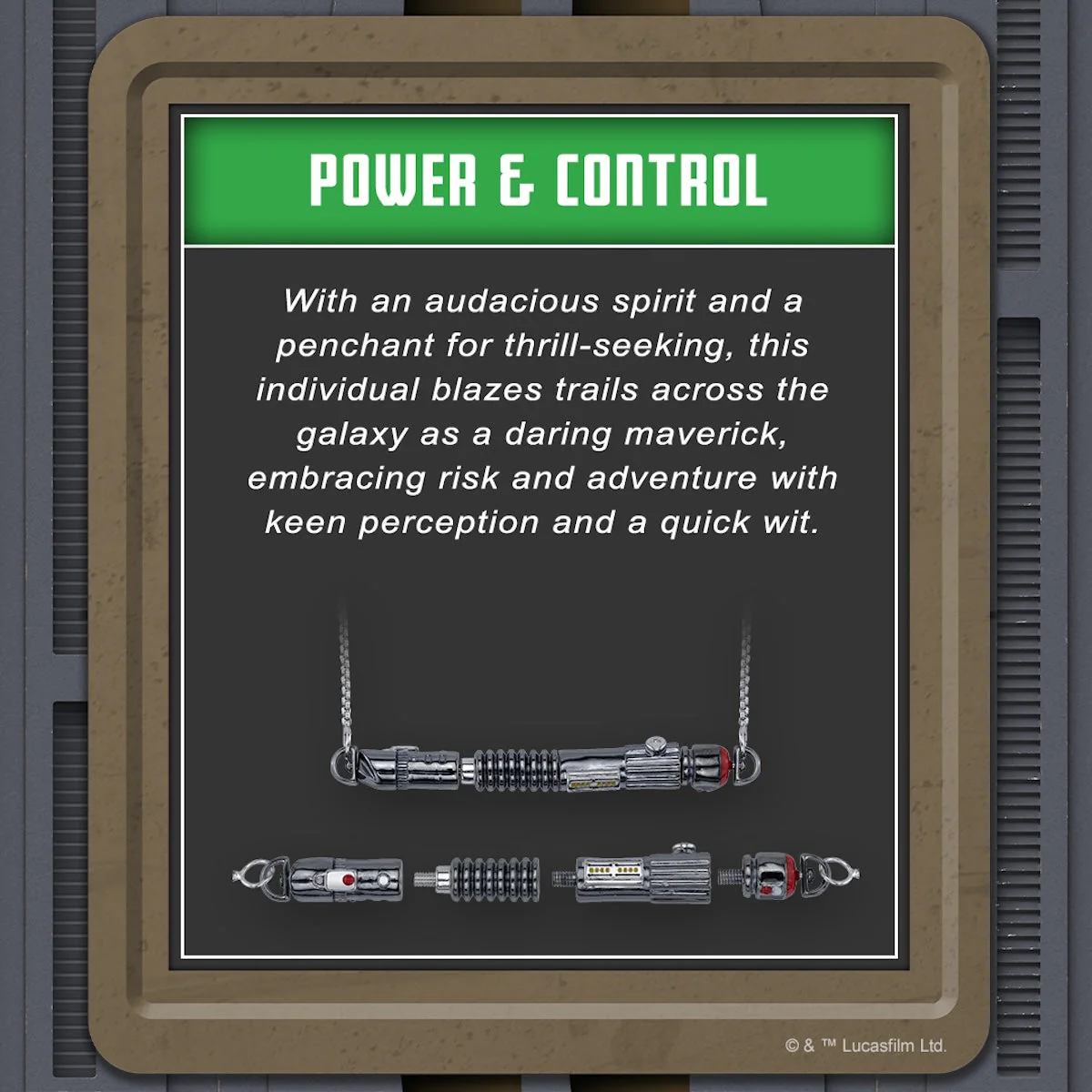 Star Wars x RockLove Power and Control Lightsaber Necklace - Image 2