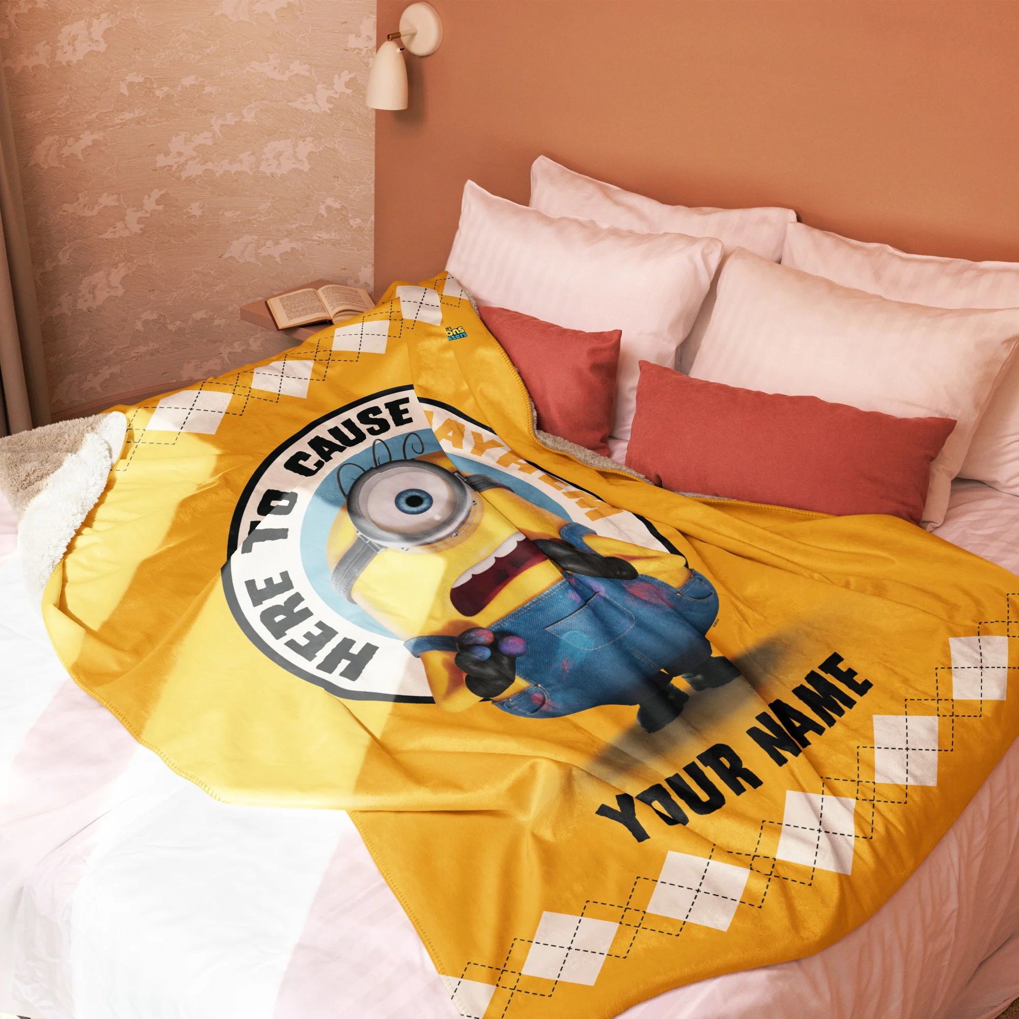 Minions & Monsters Personalized Blanket Here to Cause Mayhem - Image 6