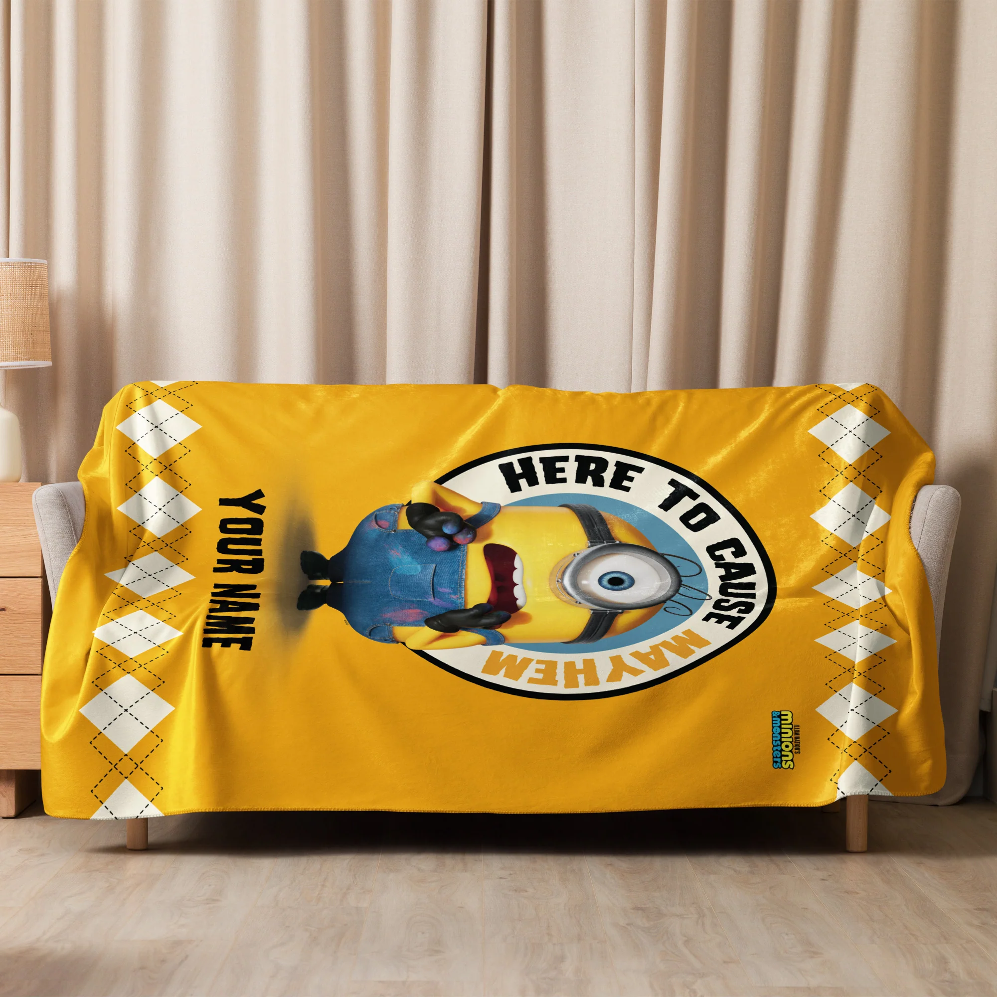Minions & Monsters Personalized Blanket Here to Cause Mayhem - Image 8