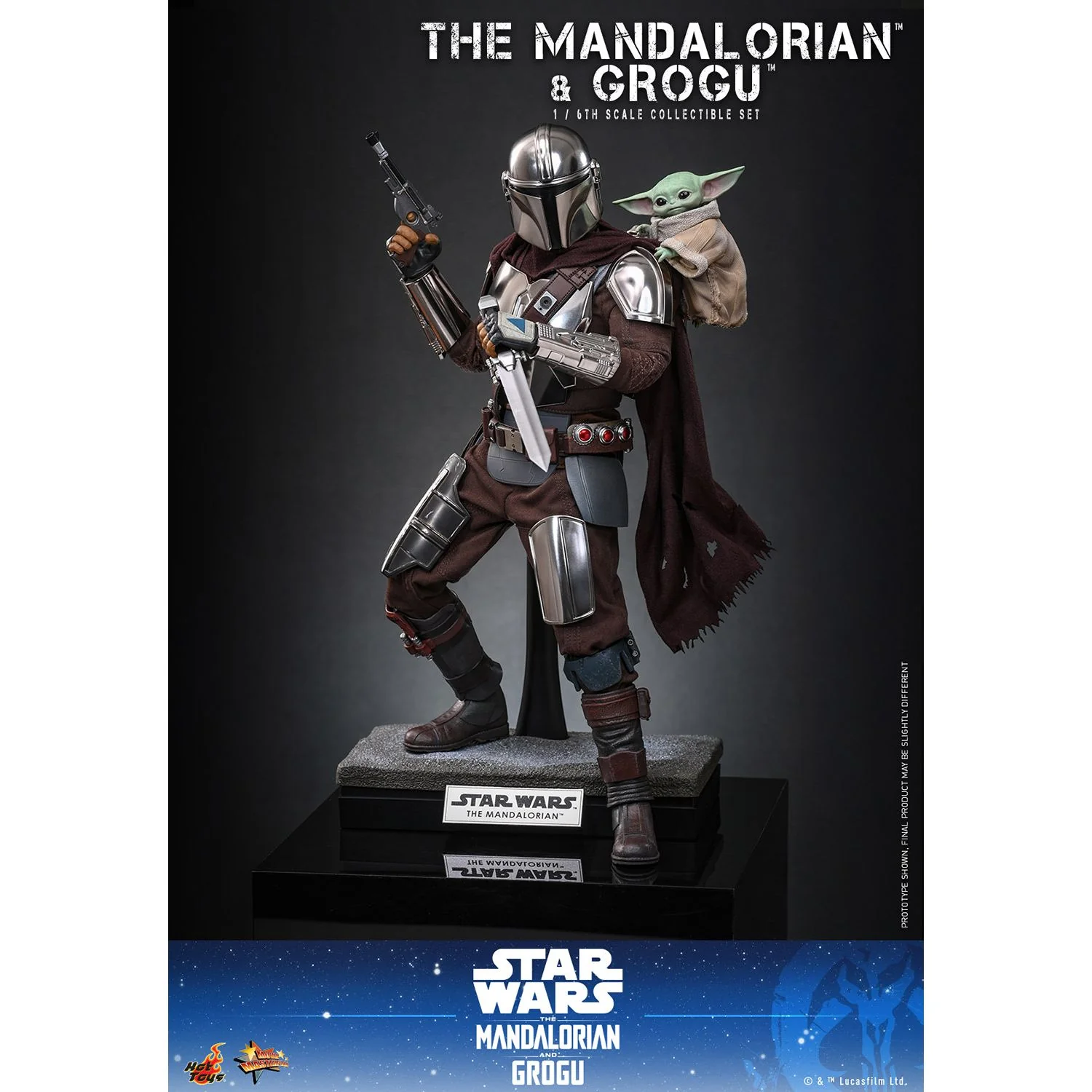 The Mandalorian & Grogu 1/6 Scale Beskar Armor Figure Set - Image 20