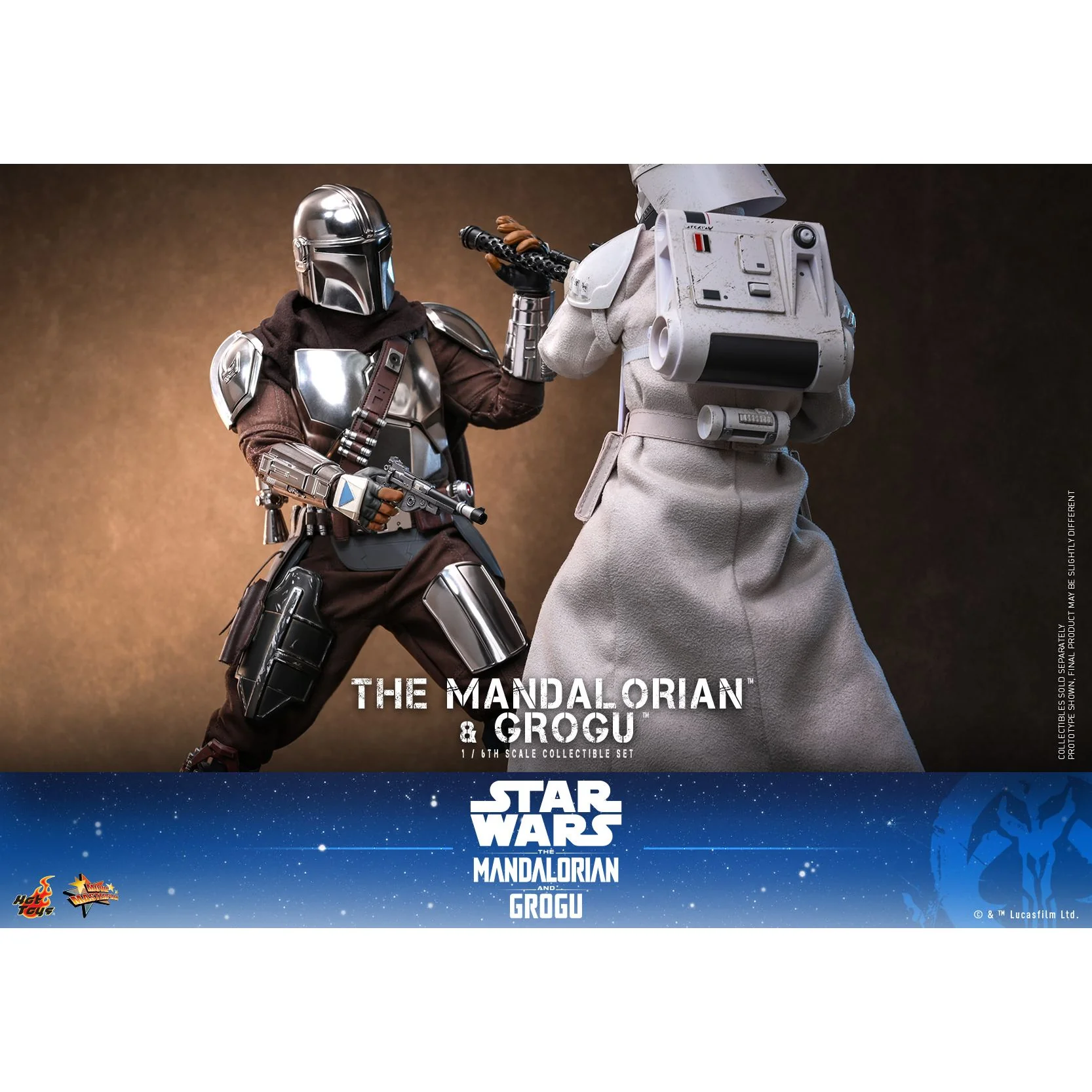 The Mandalorian & Grogu 1/6 Scale Beskar Armor Figure Set - Image 5