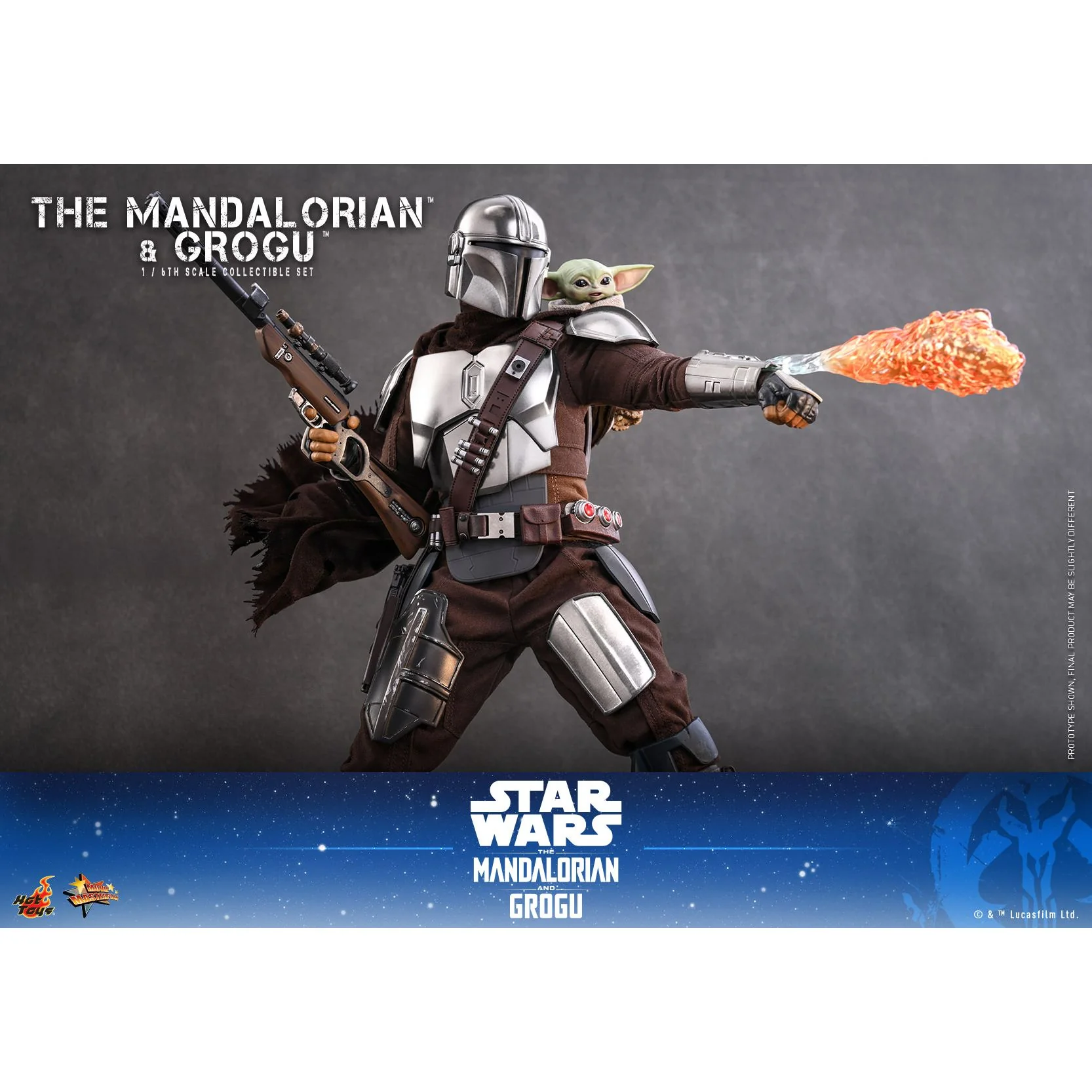 The Mandalorian & Grogu 1/6 Scale Beskar Armor Figure Set - Image 8