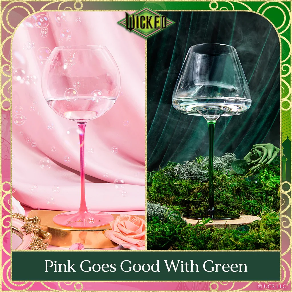 Wicked x Dragon Glassware Logo Stemmed Wine Glasses Set - Image 2