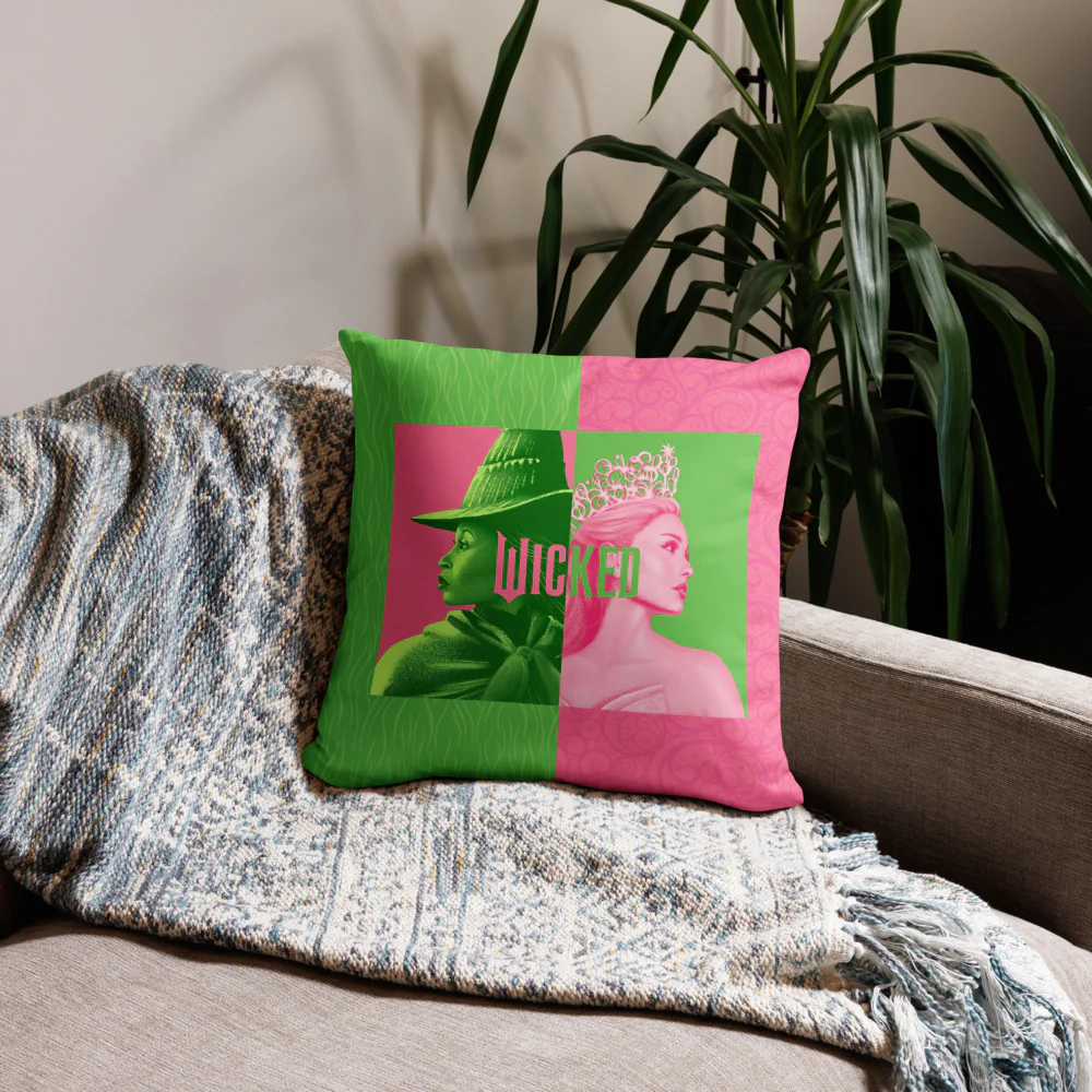 Wicked Elphaba Glinda Pillow - Image 2