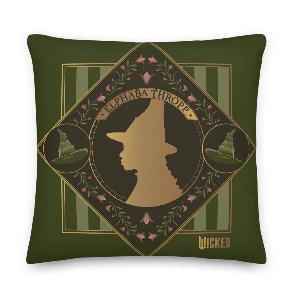 Wicked Enchanted Elements Elphaba & Glinda Throw Pillow - Image 2