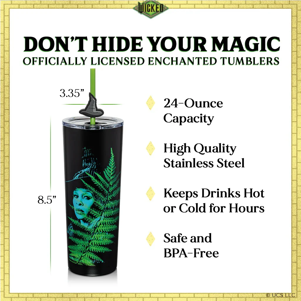 Wicked For Good Glinda & Elphaba Tumblers Set of 2 - Image 4