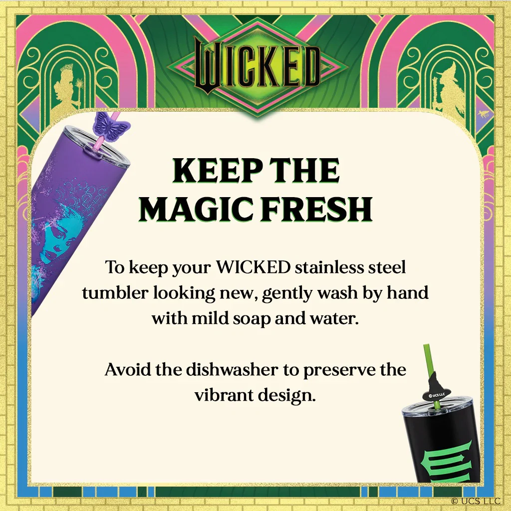 Wicked For Good Glinda & Elphaba Tumblers Set of 2 - Image 8