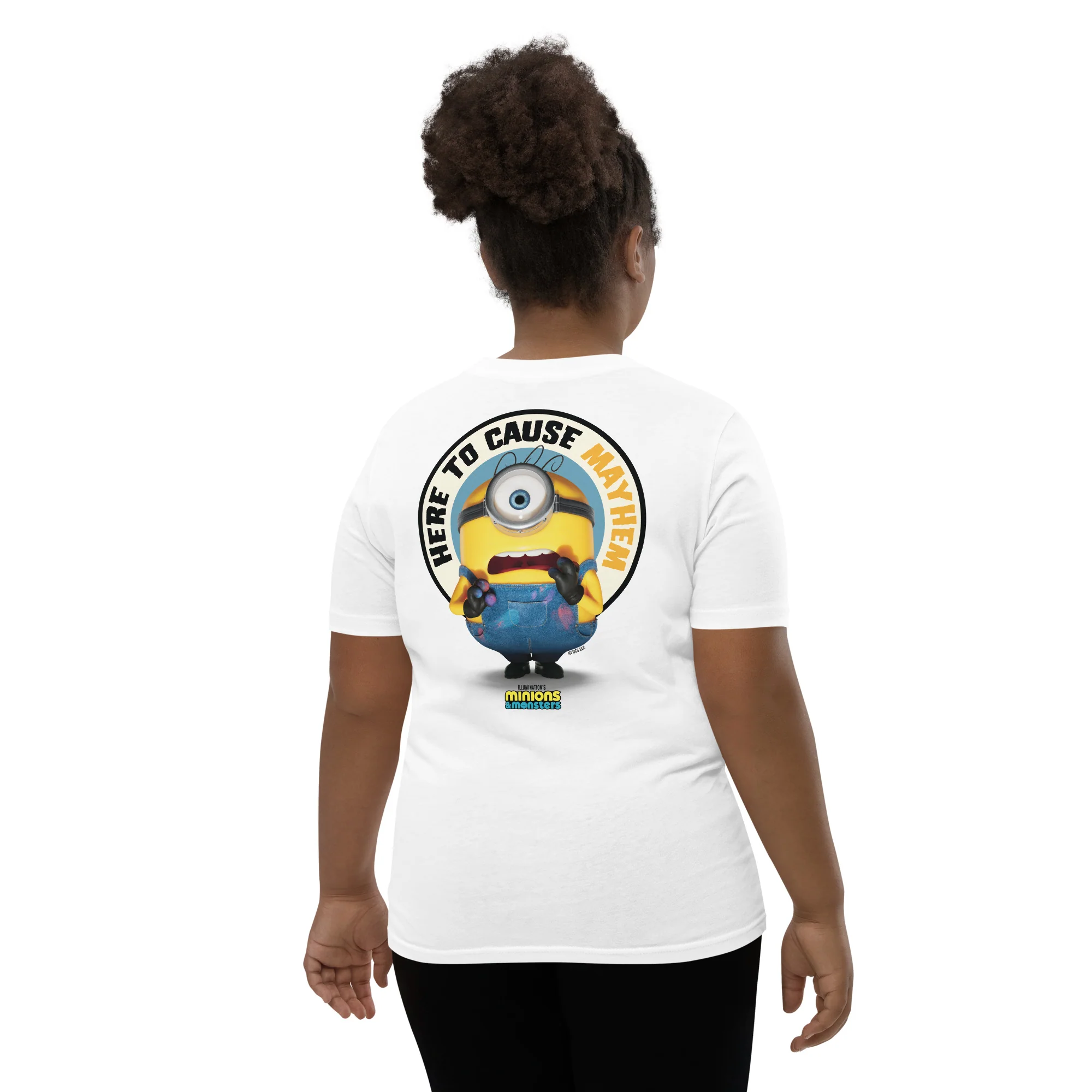 Minions & Monsters Personalized Kids T-Shirt Here to Cause Mayhem - Image 10